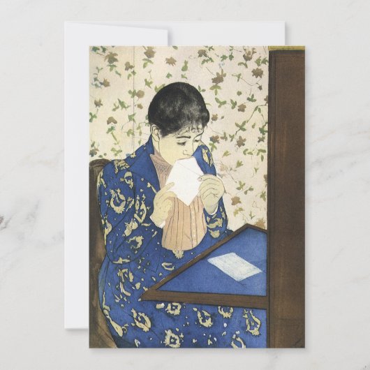 The Letter by Mary Cassatt,ヴィンテージ印象主義 (正面)