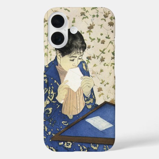 The Letter by Mary Cassatt,ヴィンテージ印象主義 Case-Mate iPhoneケース (裏面)