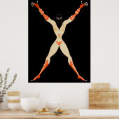 The Letter X from the Alphabet, 1976 ポスター (キッチン)