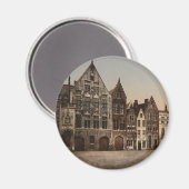 The Library, Bruges，ベルギー マグネット (正面/裏面)