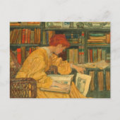 The Library By Elizabeth Shippen ポストカード (正面)