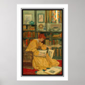 The Library by Elizabeth Shippen Green ポスター (正面)