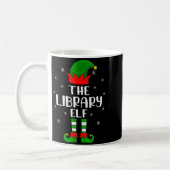 The Library Elf Christmas Party Matching Family Xm コーヒーマグカップ (左)