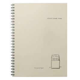 The Library Stamp Minimalist Book Lover Notebook ノートブック