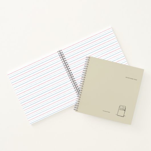 The Library Stamp Minimalist Book Lover Notebook ノートブック (内部)