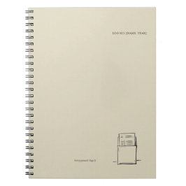 The Library Stamp Minimalist Book Lover Planner ノートブック
