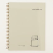 The Library Stamp Minimalist Book Lover Planner プランナー手帳 (正面)