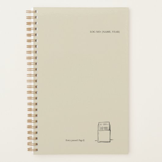 The Library Stamp Minimalist Book Lover Planner プランナー手帳 (正面)