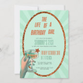 The Life of a Birthday Girl Invitation 招待状 (正面)