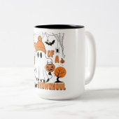 The Life of a showghoul Halloween Costume Bow Boo ツートーンマグカップ (正面右)