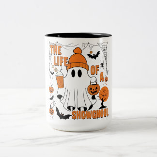 The Life of a showghoul Halloween Costume Bow Boo  ツートーンマグカップ