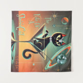 The Life Of A Showgirl Cat タペストリー (正面(横))