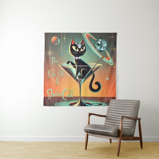 The Life Of A Showgirl Cat タペストリー (インサイチュ)