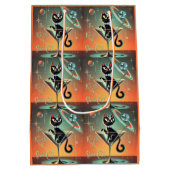 The Life Of A Showgirl Cat ミディアムペーパーバッグ (裏面)