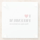 The "Life on a Budget" adulting is hard humour  ガラスコースター (裏面)