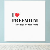 The "Life on a Budget" adulting is hard humour  キャンバスプリント (インサイチュ (ウッドフロア))