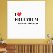 The "Life on a Budget" adulting is hard humour  キャンバスプリント (インサイチュ (リビング))