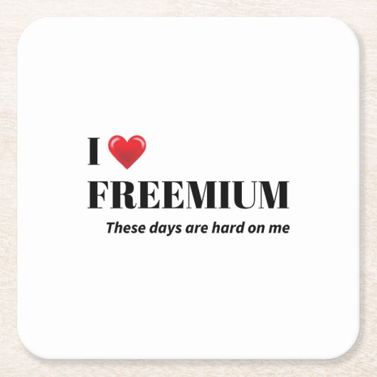 The "Life on a Budget" adulting is hard humour  スクエアペーパーコースター (正面)