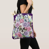 The Light Legacy - Gothic Skull & Rose Tote Bag トートバッグ (クローズアップ)