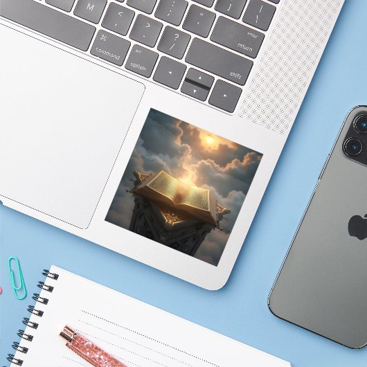 The Light Of Knowledge - Square Vinyl  シール (ノートパソコンとiPhone)