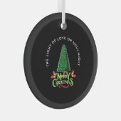 THE LIGHT OF LOVE ON HOLY NIGHT ガラスオーナメント (正面右)