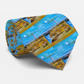 The Lighthouse on the Beach Painting by Alfred Fox ネクタイ (ロール)