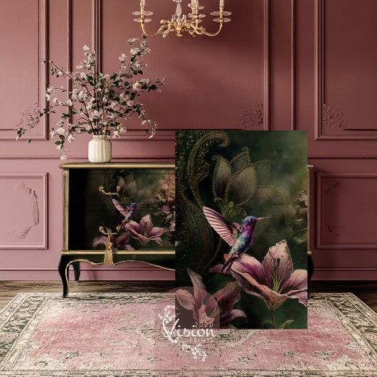 The Lily, Hummingbird Ethereal Floral 薄葉紙