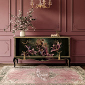 The Lily, Mauve & Moody Green Fantasy Floral 薄葉紙