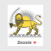 The Lion and Sun emblem of Iran (until 1980) シール (シート)