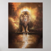 The Lion and The Lamb, Christian Art, Religious ポスター (正面)
