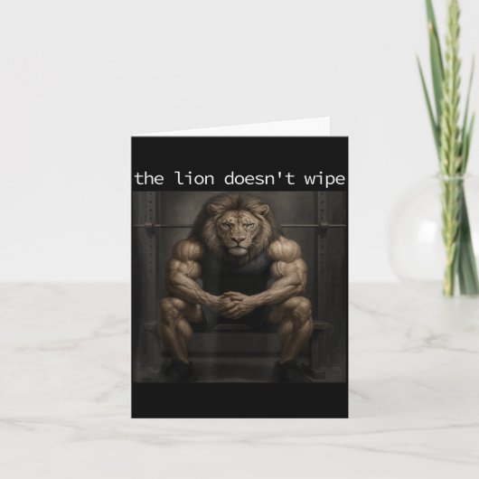 The Lion Does Not Wipe Lion Does Not Concern Himse カード (正面)