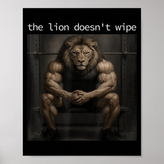 The Lion Does Not Wipe Lion Does Not Concern Himse ポスター (正面)