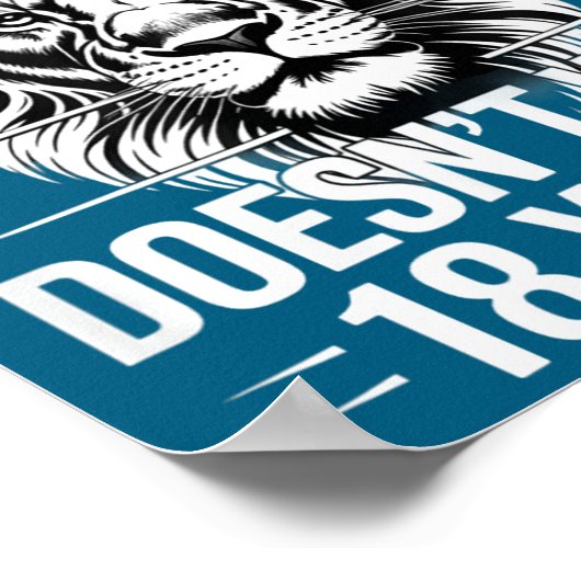 The Lion Doesn't Wait 18 Years Funny Meme Gen Z Al ポスター (角)