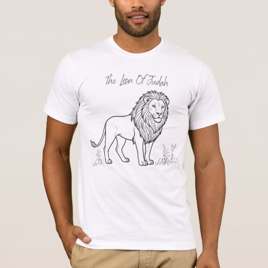 The Lion of Judah Christian Tri-Blend Shirt Tシャツ (正面)