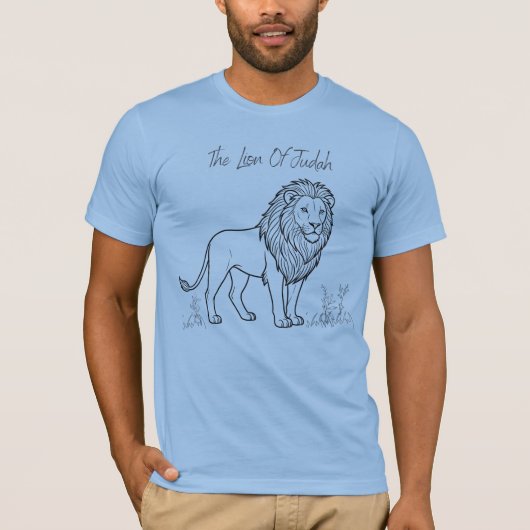 The Lion of Judah Christian Tri-Blend Shirt Tシャツ (正面)