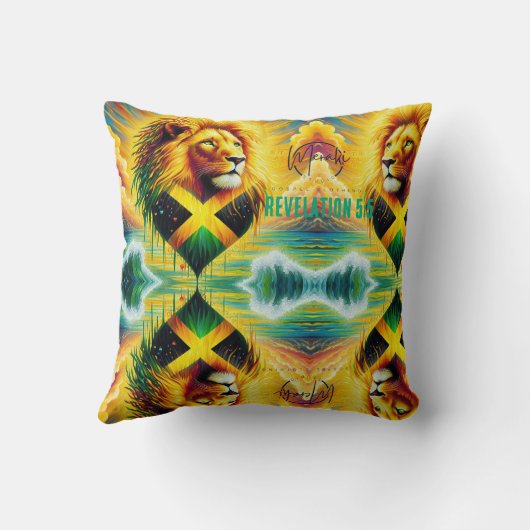 The lion of tribe of Judah  クッション (裏面)