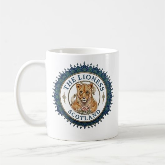 The Lioness. Scotland コーヒーマグカップ (左)