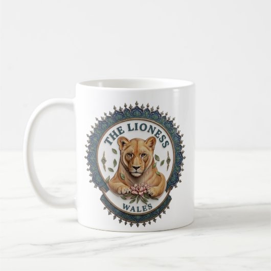 The Lioness. Wales コーヒーマグカップ (左)