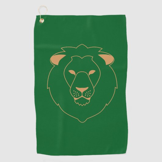 The Lion's Gaze: Golden Contour ゴルフタオル (正面)