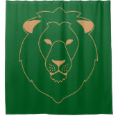 The Lion's Gaze: Golden Contour シャワーカーテン (正面)