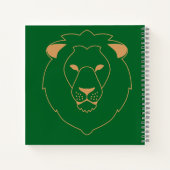 The Lion's Gaze: Golden Contour ノートブック (裏面)