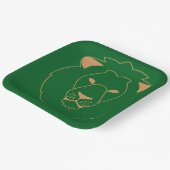 The Lion's Gaze: Golden Contour ペーパープレート (傾斜あり)