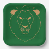 The Lion's Gaze: Golden Contour ペーパープレート (正面)