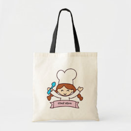 The Little Chef Hand-Drawn Canvas Tote Bag トートバッグ
