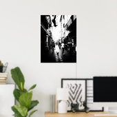 The little dog in the street ポスター (ホームオフィス)