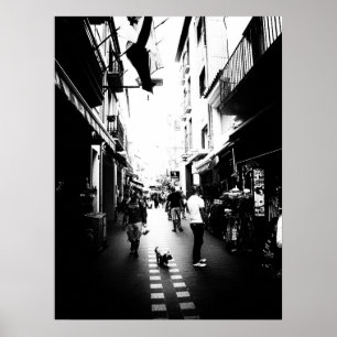 The little dog in the street ポスター