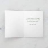 The little Elf sends you a wish I Kids Christmas シーズンカード (内部)