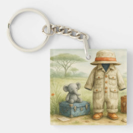 The Little Explorer | Safari Adventure Baby Shower キーホルダー