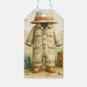 The Little Explorer | Safari Adventure Baby Shower ギフトタグ (正面)