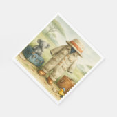 The Little Explorer | Safari Adventure Baby Shower スタンダードランチョンナプキン (角)